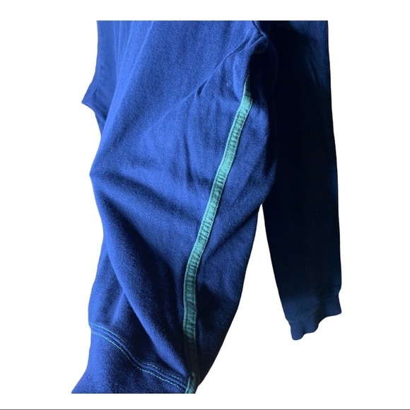 CALVIN KLEIN Navy Blue w/Green Trim Long Sleeve XL - Picture 5 of 7